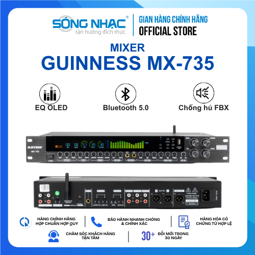 Mixer cơ (Vang cơ) GUINNESS MX - 735