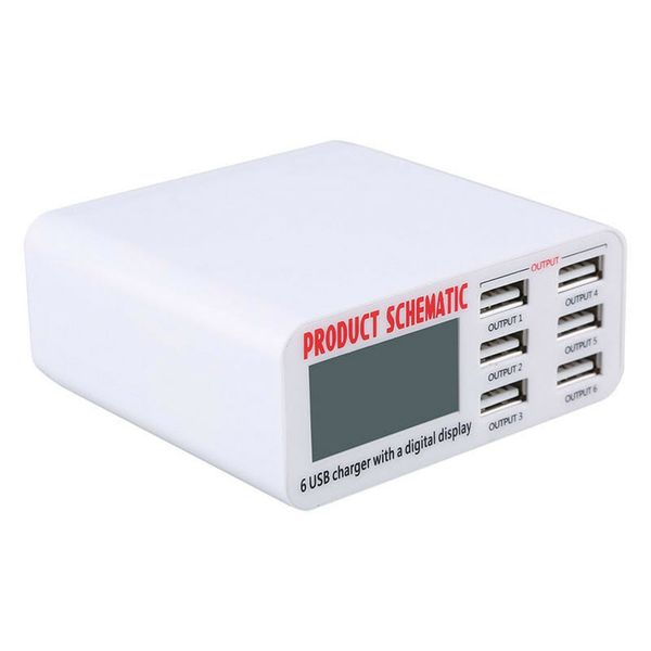 Bộ Sạc Đa Năng Thông Minh 6 Cổng USB