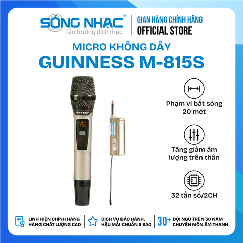 Micro Không Dây Guinness M - 815S