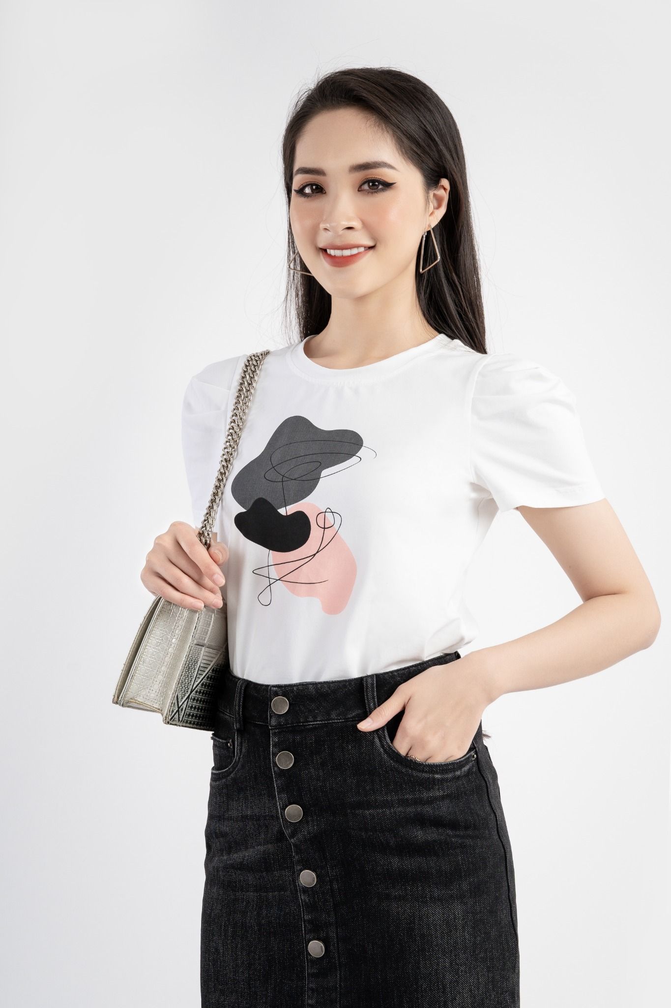  Áo thun dệt kim chất liệu cotton FAT3186 