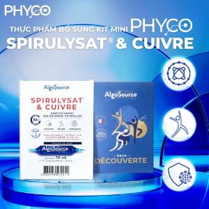  Kit Mini Thực phẩm bổ sung Phyco Spirulysat & Cuivre 