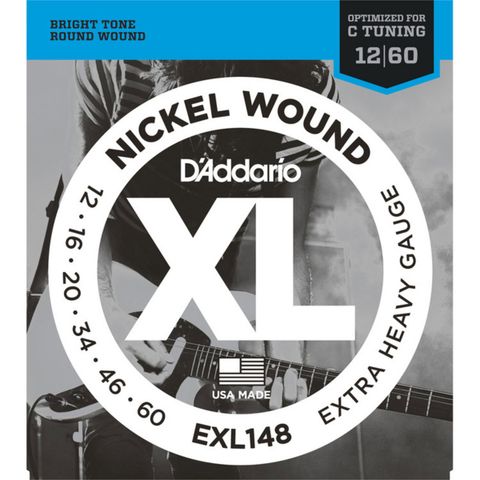 Dây Đàn Guitar Điện D'Addario EXL148 Nickel Wound, Extra-Heavy, 12-60