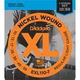 Dây Đàn Guitar Điện D'Addario EXL110-7 7-String, Regular Light