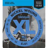 Dây Đàn Guitar Điện D'Addario EJ21, Jazz Light 12-52