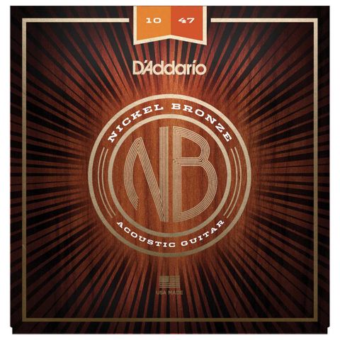 Dây Đàn Guitar Acoustic D'Addario NB1047 Nickel Bronze, Extra Light, 10-47