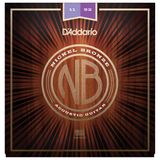 Dây Đàn Guitar Acoustic D'Addario NB1152 Nickel Bronze, Custom Light, 11-52