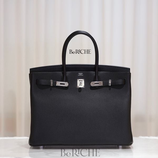  Birkin B40 Clemence  Black PHW 