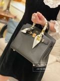  Birkin B25 Togo Noir Black RGHW 