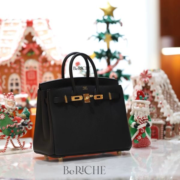  Birkin B25 Togo Noir Black GHW 