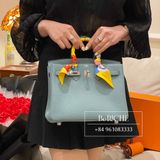  Birkin B25 Togo Blue Ciel PHW 