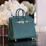  Birkin B25 Togo Malachite GHW 
