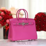  Birkin B30 Togo Rose  Pourple PHW 