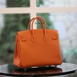  Birkin B25 Togo Orange GHW 