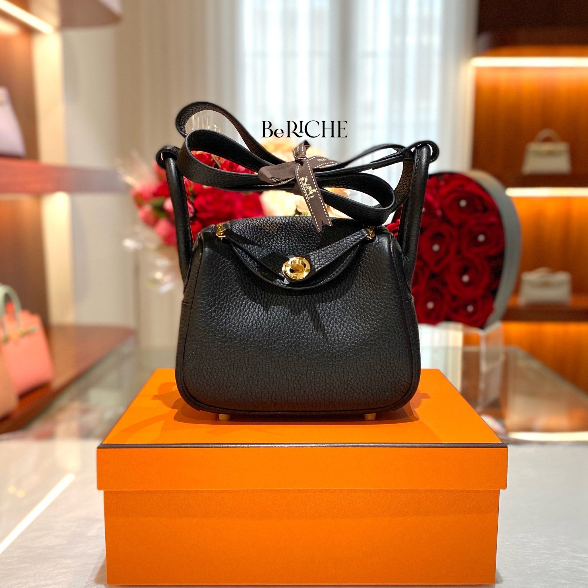  Mini Lindy 20 Clemence Leather Black GHW 