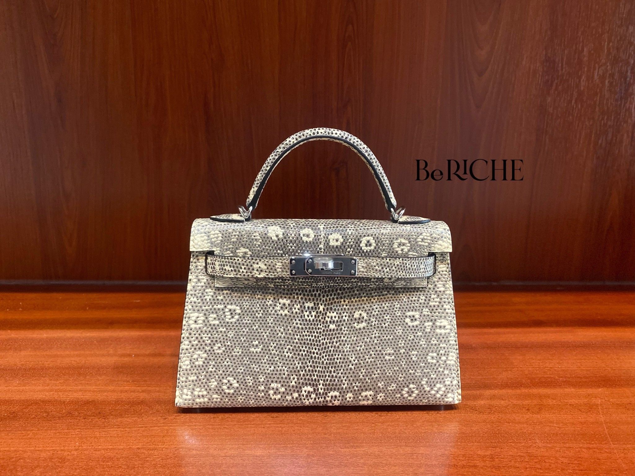 HERMES Lizard Mini Kelly Sellier 20 Ombre 1288815