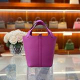  Picotin P18 Clemence Leather Magnolia PHW 