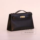  Kelly Pochette KP22 Swift Leather Noir Black 