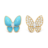  VCA Two Butterfly earring 