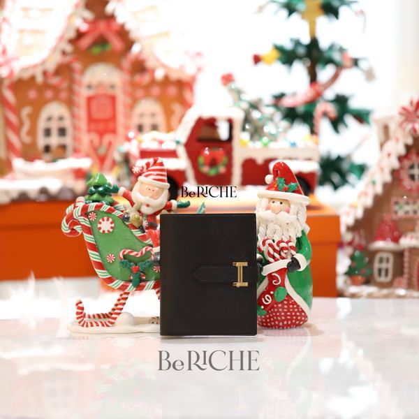  Hermes Wallet Bearn Compact Black GHW 