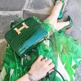  Constance C18 Crocodile Emerald GHW 