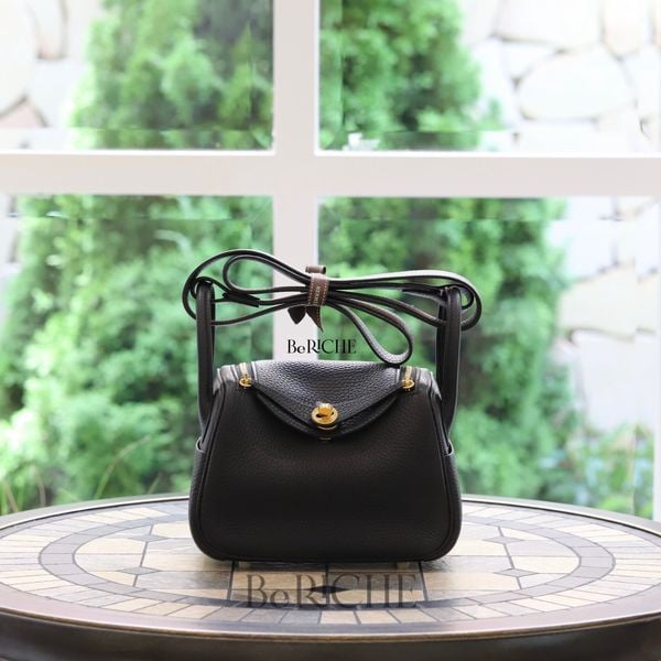  Mini Lindy 20 Clemence Leather Black GHW 