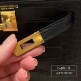  Kelly Mini K20 Crocodile Alligator Black Ghw 