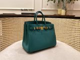  Birkin B25 Togo Malachite GHW 