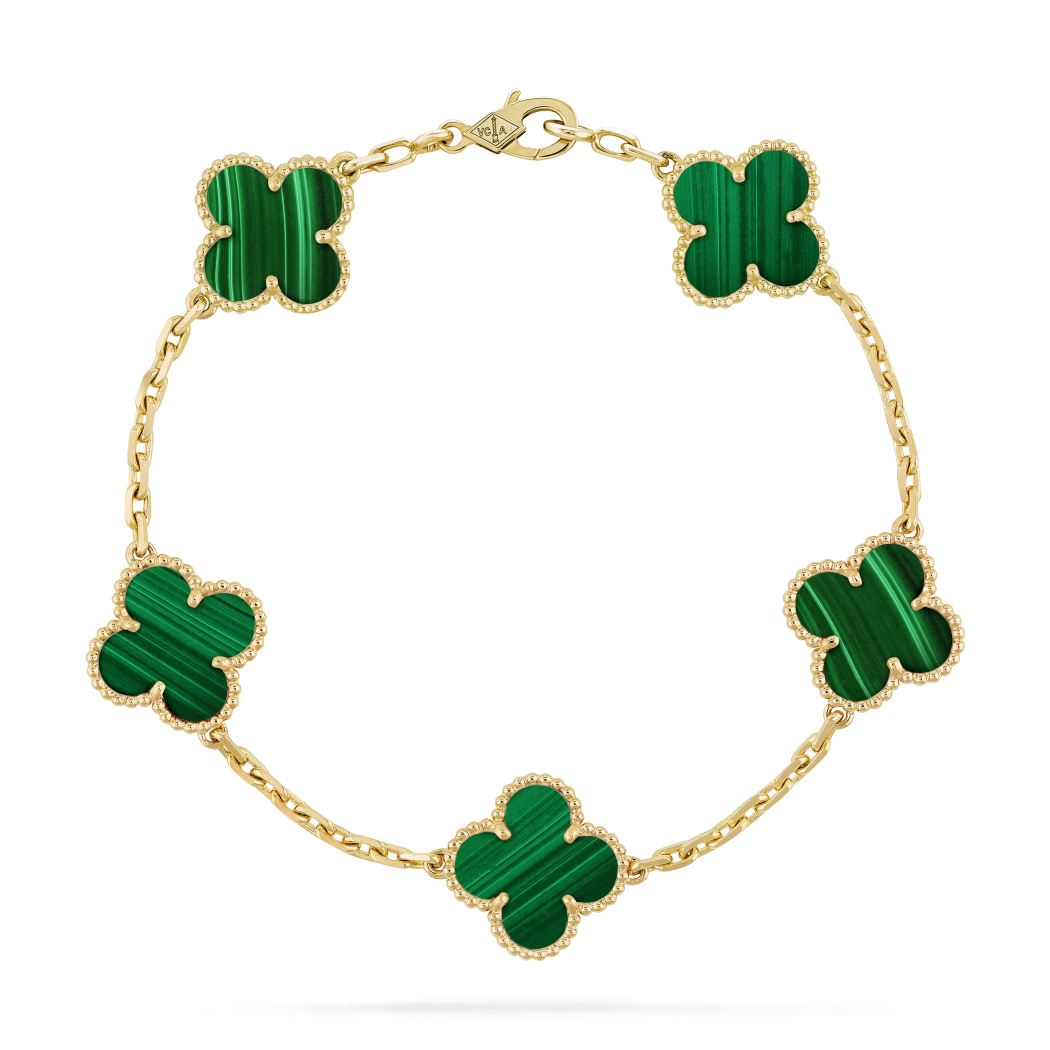  VCA Vintage Alhambra bracelet, 5 motifs 