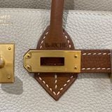  Birkin HSs B25 Togo Bicolor Craie / Gold Brushed GHW 