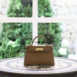  Kelly Mini K20 Epsom Etoupe GHW 
