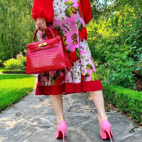  Kelly K28 Crocodile Shinny Braise GHW 