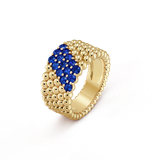  VCA Perlée couleurs ring, 5 rows 