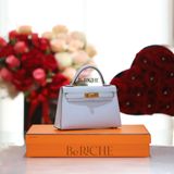  Kelly Mini Epsom Bleu Brume GHW 
