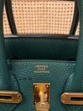  Birkin B25 Togo Malachite GHW 