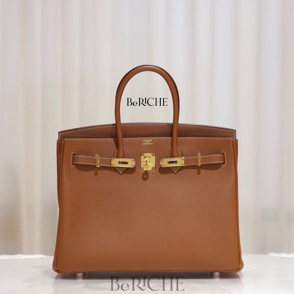  Birkin B35 Togo Gold GHW 