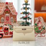  Kelly Pochette KP22 Swift Leather Nata PHW 