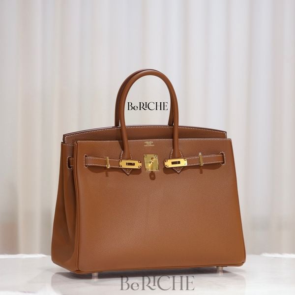  Birkin B35 Togo Gold GHW 