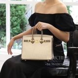  Birkin B25 Ostrich Beton + Gris Asphalts GHW 