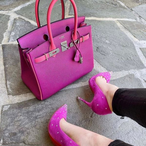  Birkin B30 Epsom Bicolor Rose Pourpre/Rose Azalle PHW 