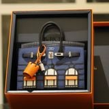  Hermes Night Sac Faubourg Birkin b20 Bleu Marine Matte Alligator PHW 