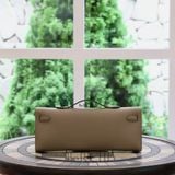  Kelly Cut Swift Leather Gris Asphalts GHW 