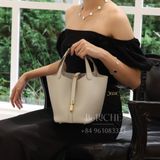  Picotin P18 Cleamance Leather Gris Perle GHW 
