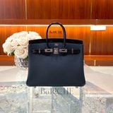  Birkin B25 Touch Togo/Crocodile Noir Black PHW 