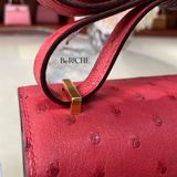  Constance 18 Ostrich Rouge Vif GHW 