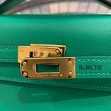  Kelly Pochette KP22 Swift Leather Menthe GHW 