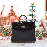  Birkin B25 Touch Togo/Crocodile Noir Black RGHW 