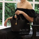  Picotin P18 Clemence Leather Black GHW 