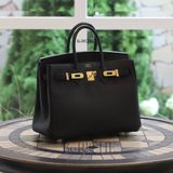  Birkin B25 Togo Noir Black GHW 