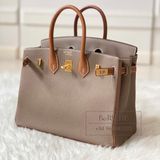  Birkin B25 Togo Bicolor GHW 