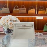  Kelly Danse Bag Evercolor Leather Craie PHW 